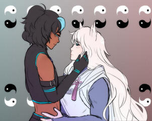 Halfbody Sketch + Color